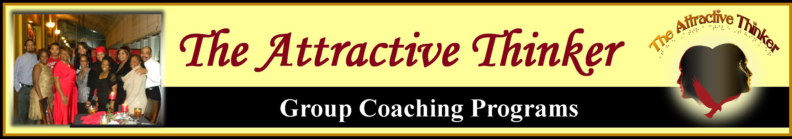 The Attractive Thinker Group Coaching Programs banner