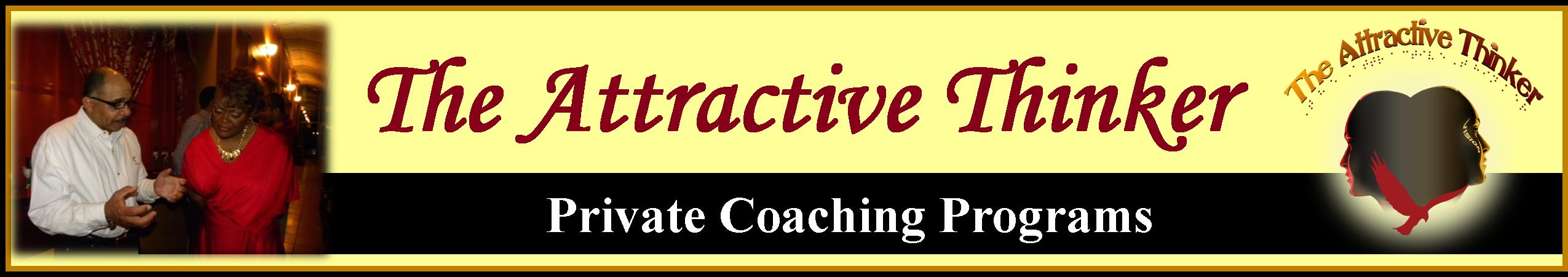 The Attractive Thinker Private Coaching Programs banner